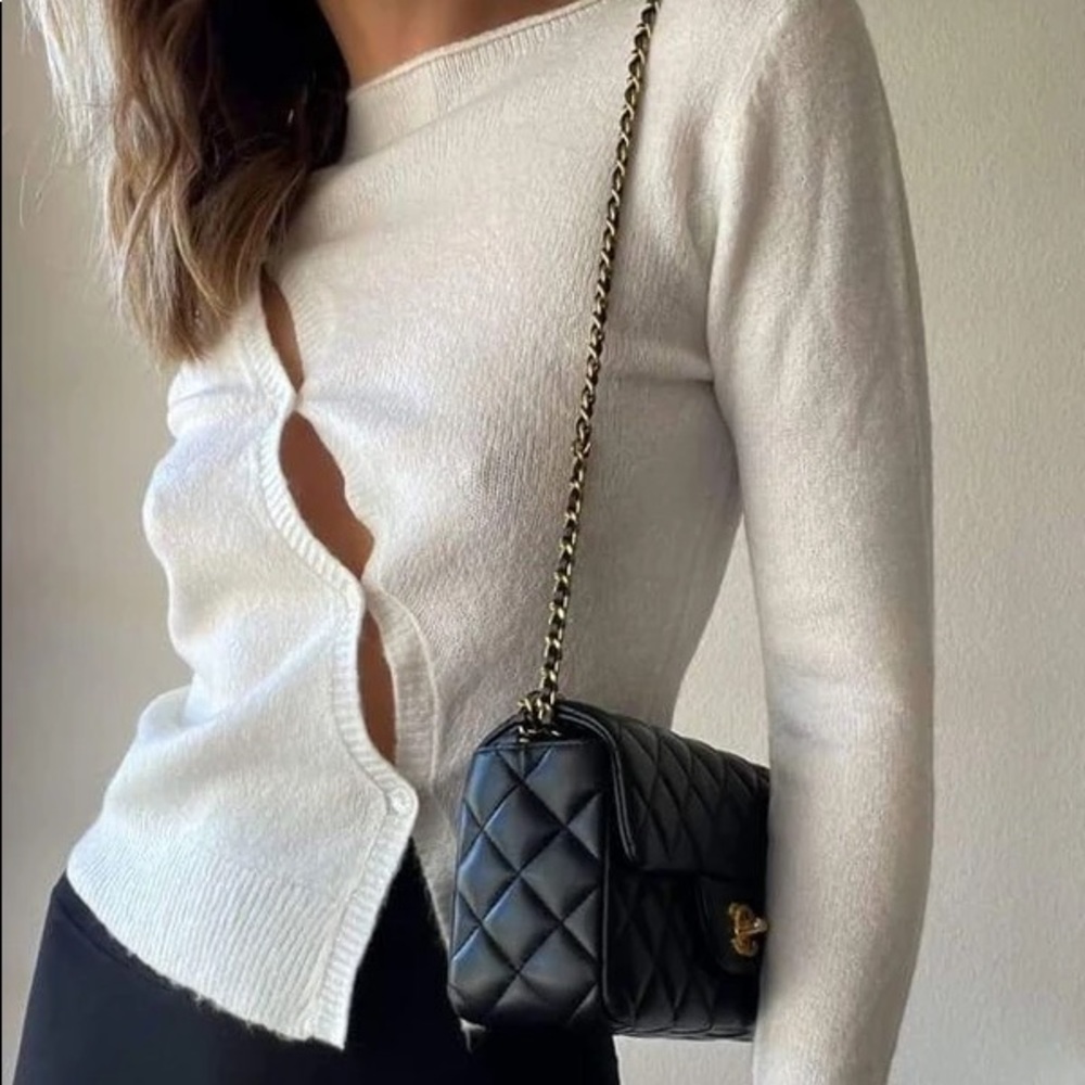 Open knit top